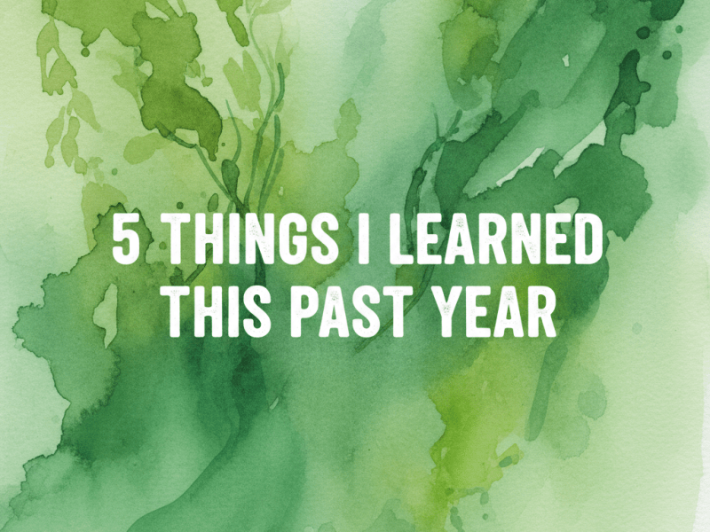 Things I Learned This&nbsp;Year