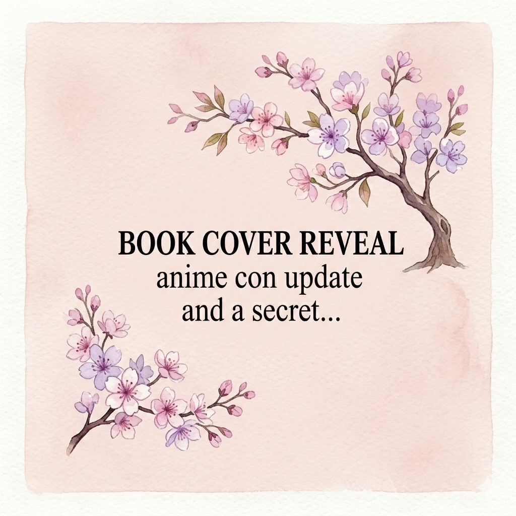 Book Cover Reveal, Anime Con Update, & A Secret…